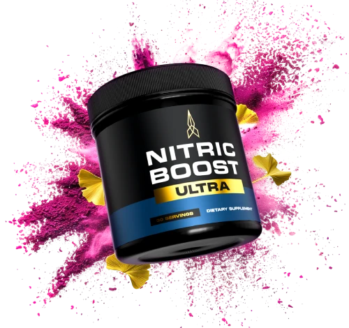 Nitric Boost Ultra nitric oxide support capsules bottle for men's circulation